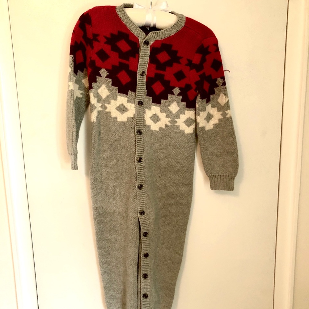 Holiday Knit Romper, Tea Collection